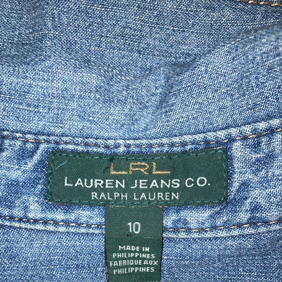 Ralph Lauren denim dress size 10 - Picture 4 of 5